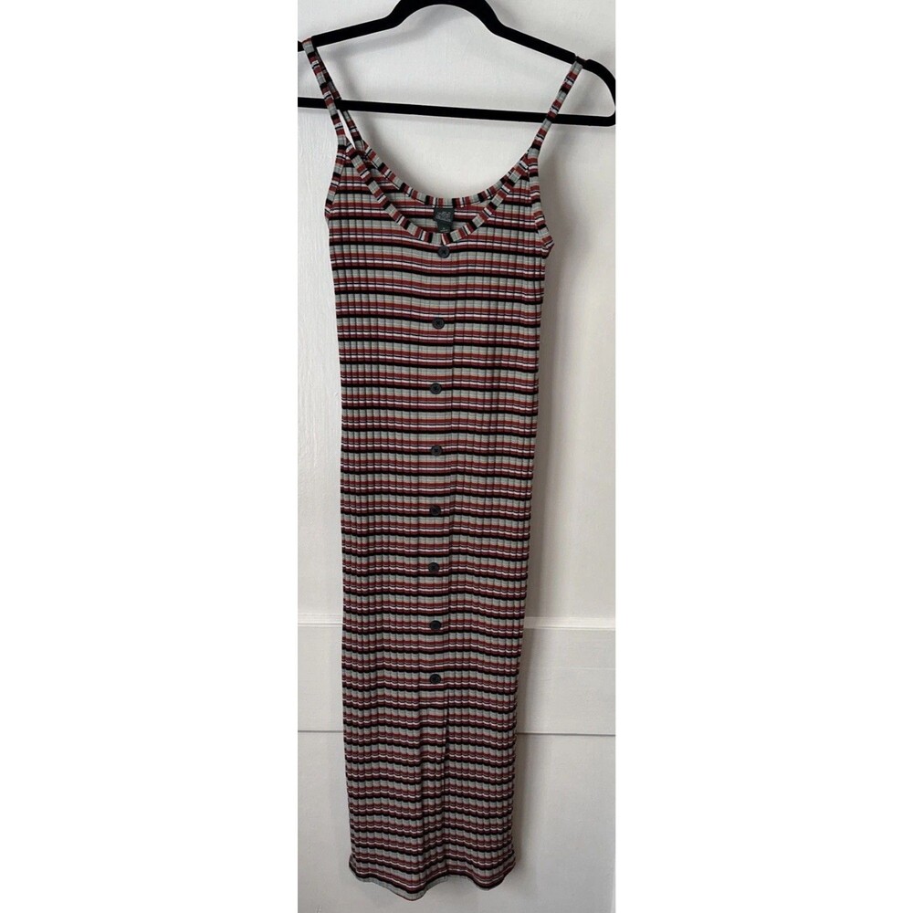 Wild Fable Stretch Midi Striped Tank Dress Womens Medium